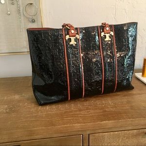 Tory Burch patent leather tote